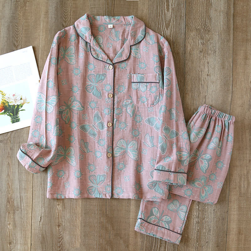 Maribel Butterfly Cotton Lounge Set