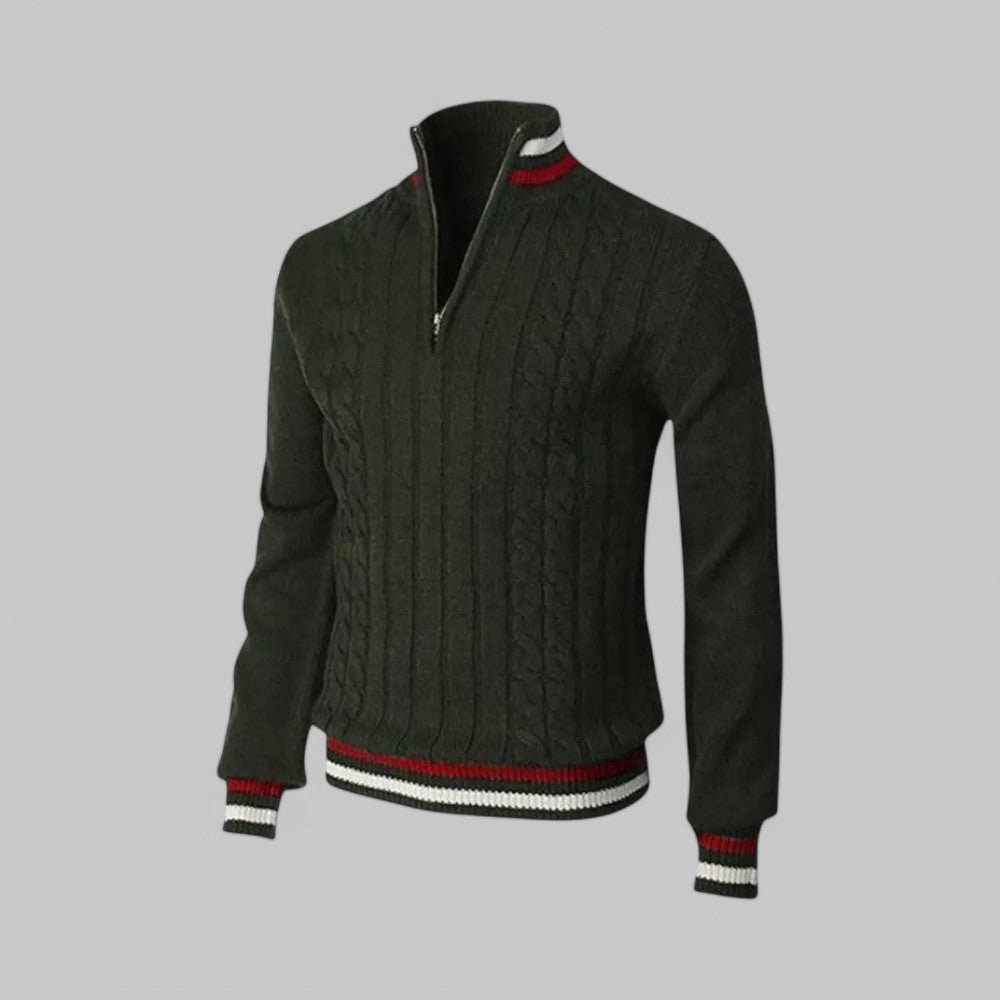 Brighton Half-Zip Knitted Jumper