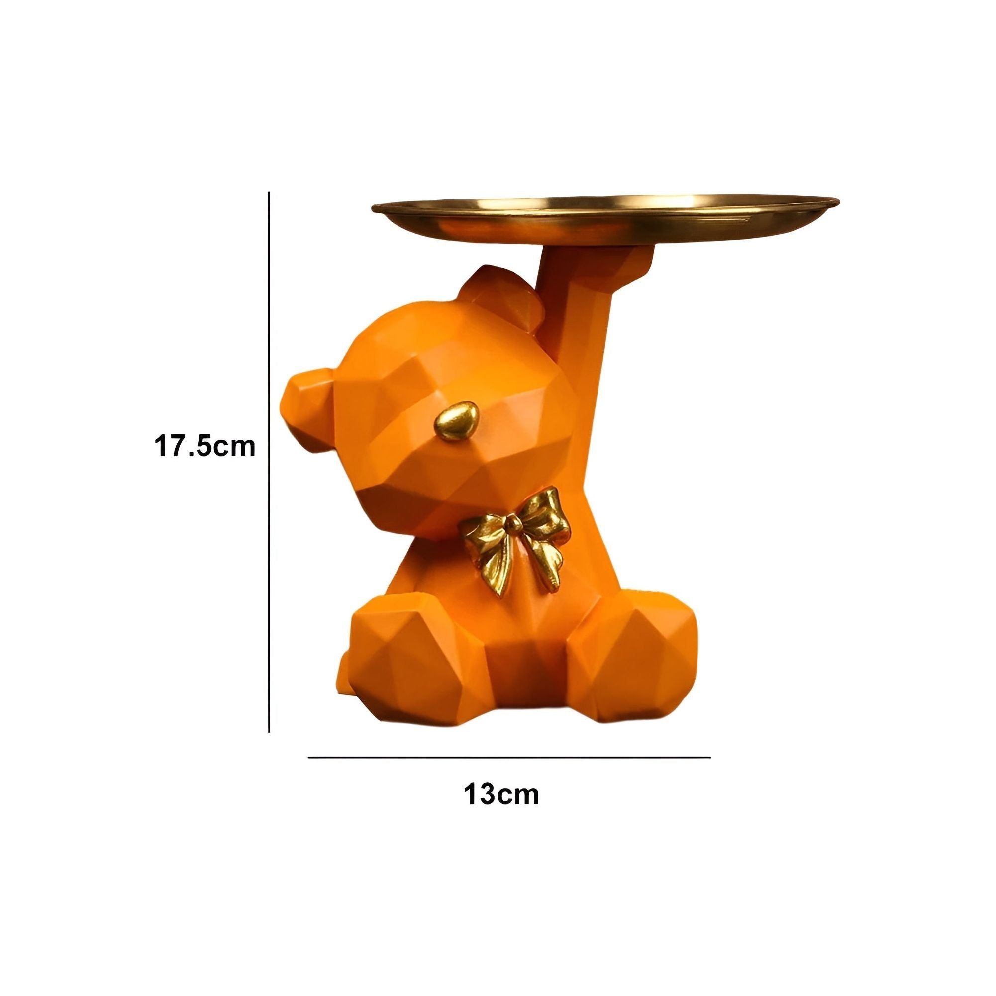 Geometric Bear Key Holder and Desk Organizer