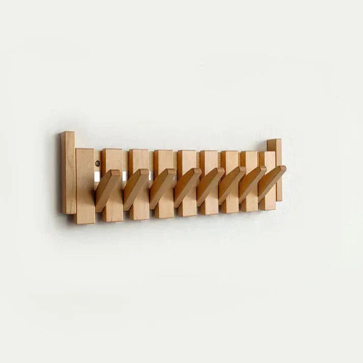 Wooden Piano Key Wall-Mounted Coat Rack