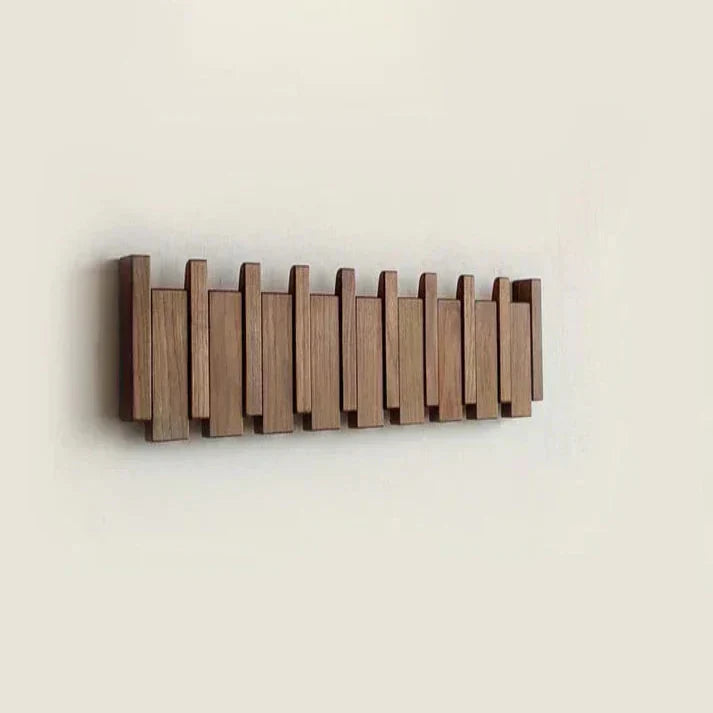 Wooden Piano Key Wall-Mounted Coat Rack
