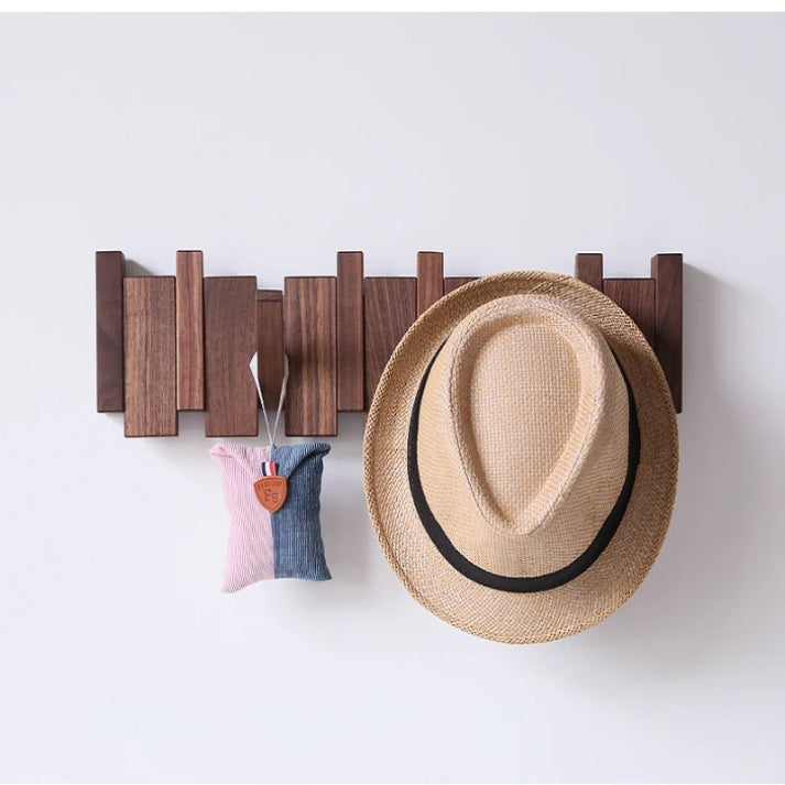 Wooden Piano Key Wall-Mounted Coat Rack
