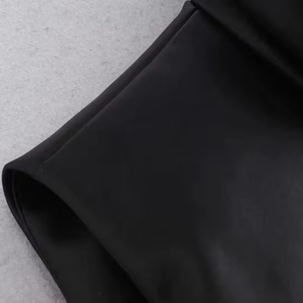 Althea Faux Leather Puffer Vest