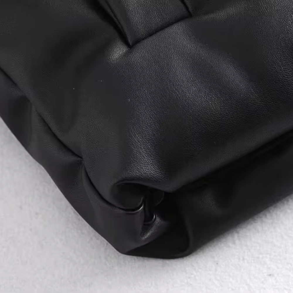 Althea Faux Leather Puffer Vest