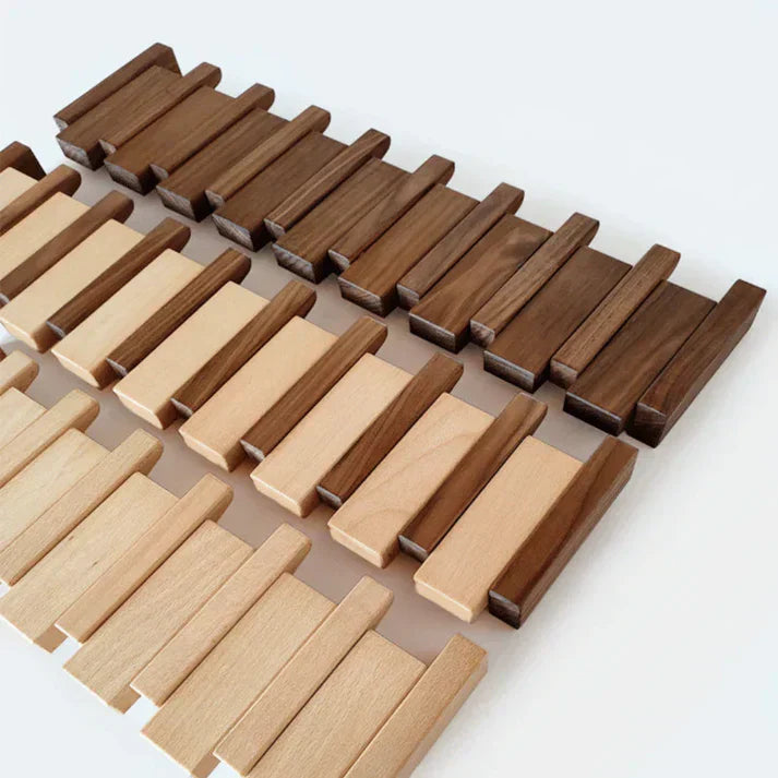 Wooden Piano Key Wall-Mounted Coat Rack