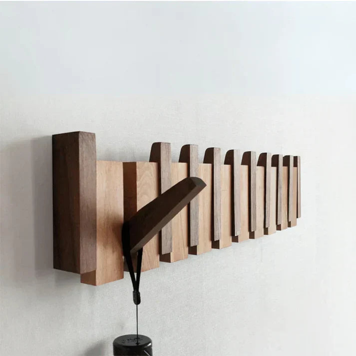 Wooden Piano Key Wall-Mounted Coat Rack