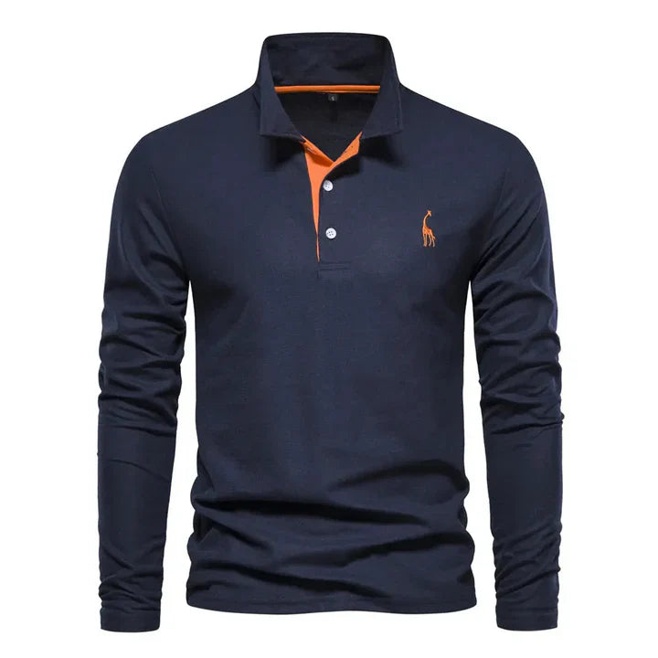 Malta Long-Sleeved Polo Shirt for Men