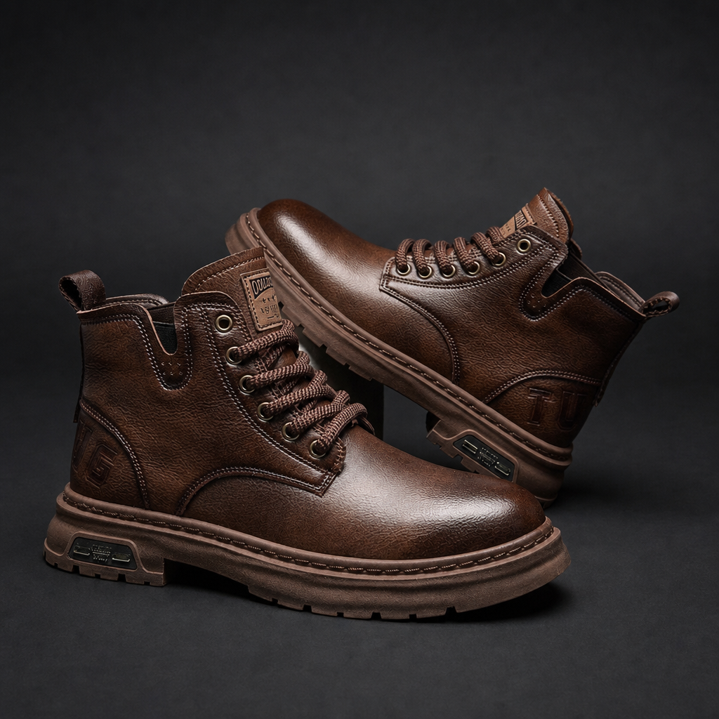Gusta Orthopedic Boots in Brown