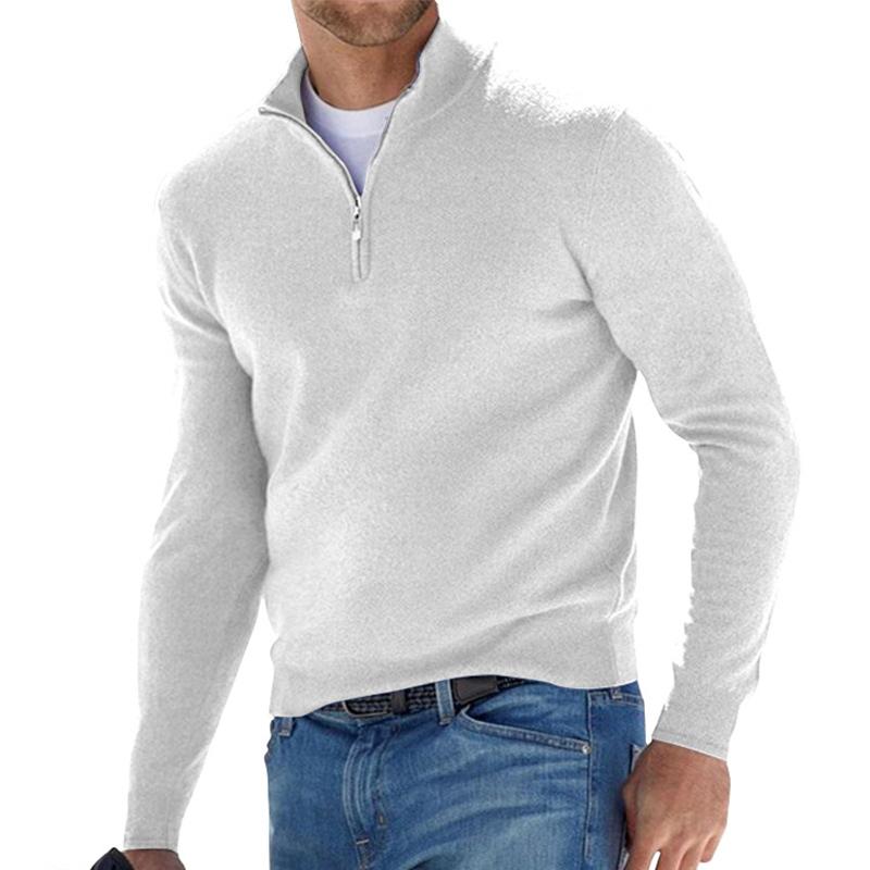 Ethan Wool Zip-Up Sweater