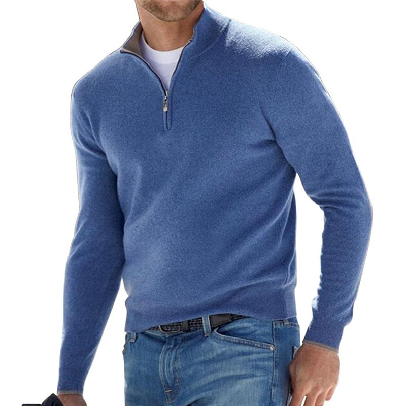 Ethan Wool Zip-Up Sweater