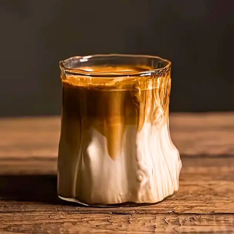 Textured Vintage Glass Mug