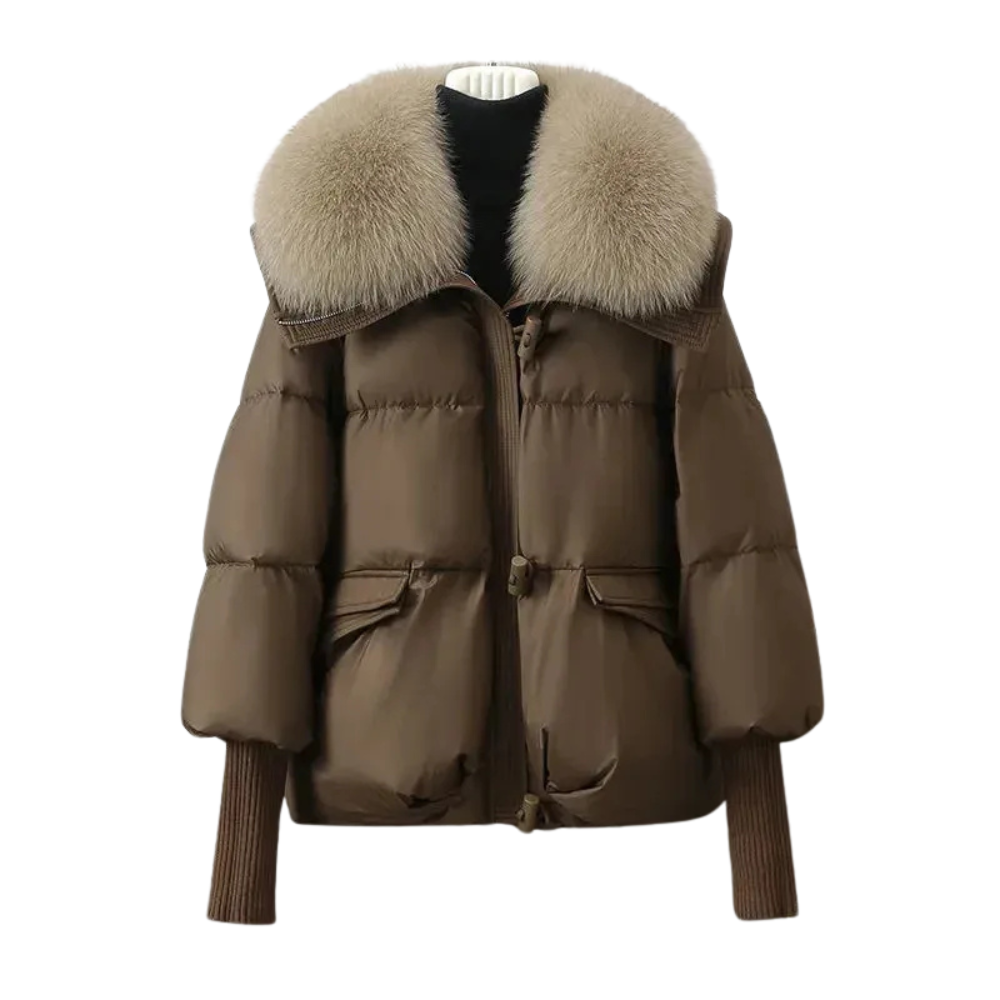 Elodie Faux Fur Collar Puffer Jacket