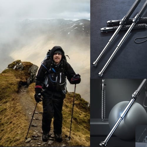 Automatic Folding Carbon Fiber Walking Cane