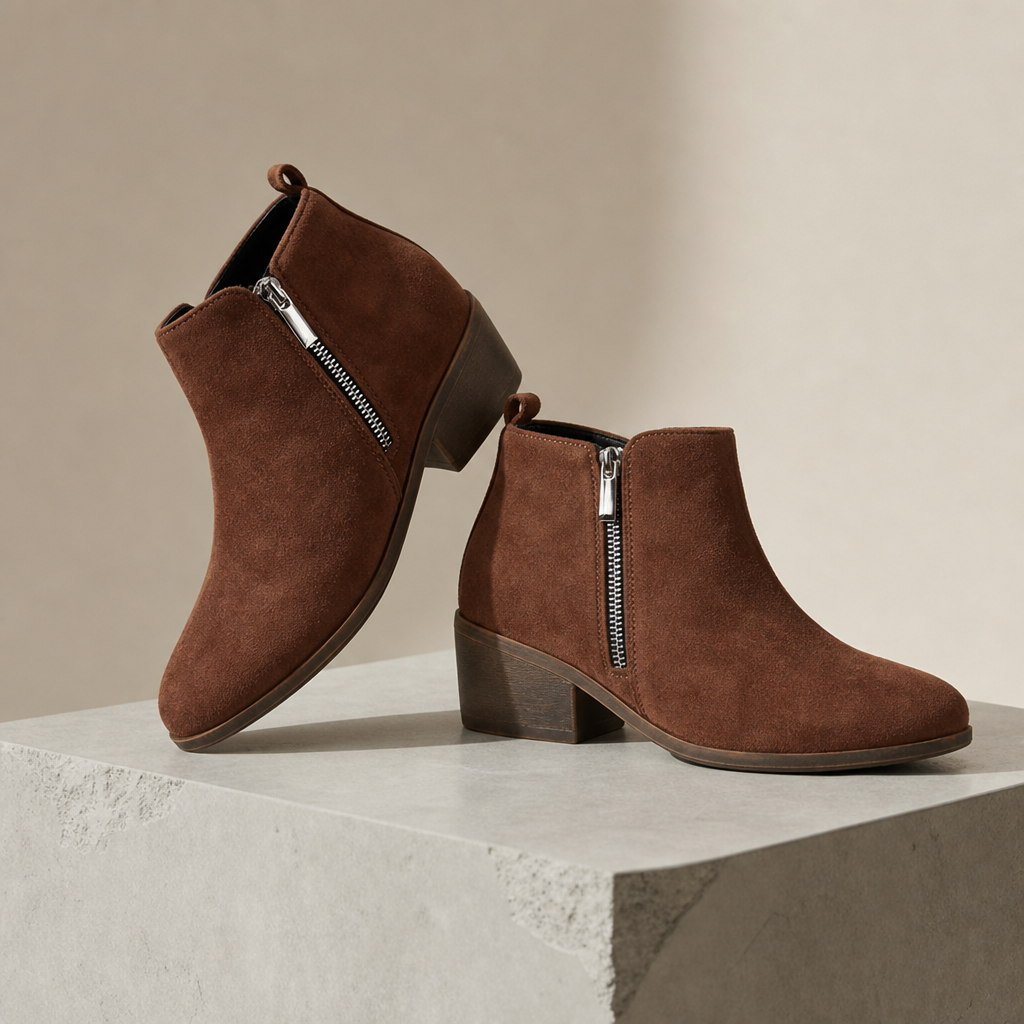 Marina Orthopedic Boots in Brown Cloth