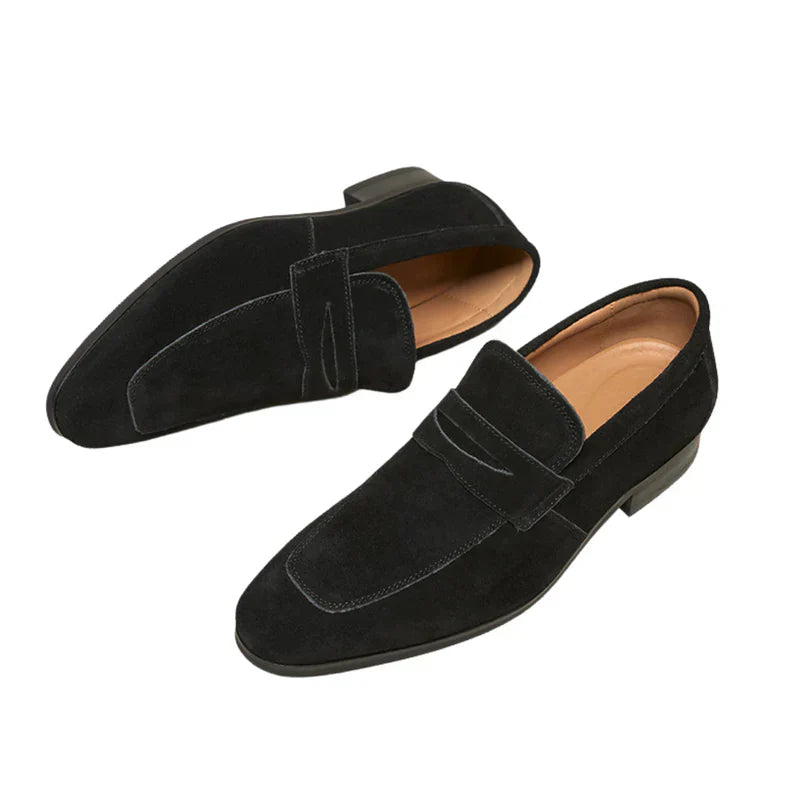 Men’s Calvini Suede Strap Loafers