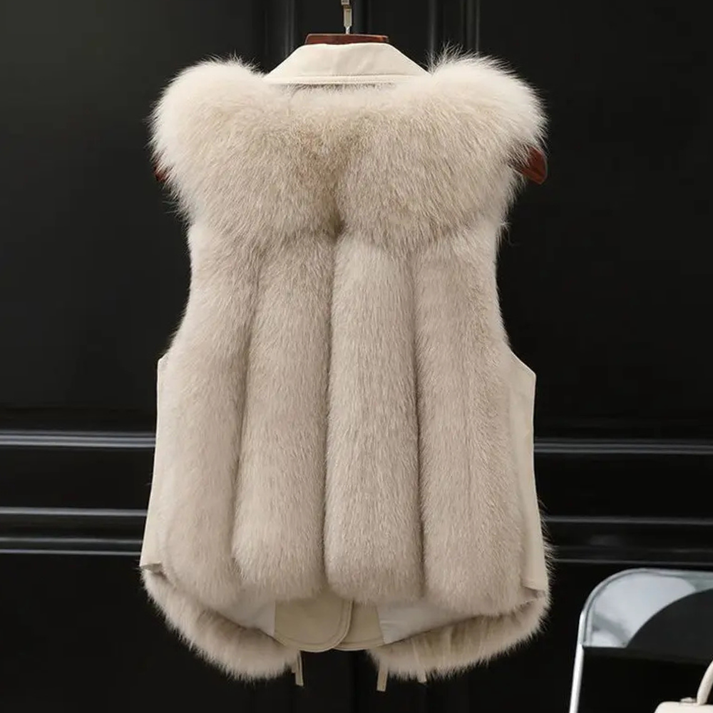 Sabine Faux Fur-Trimmed Vest