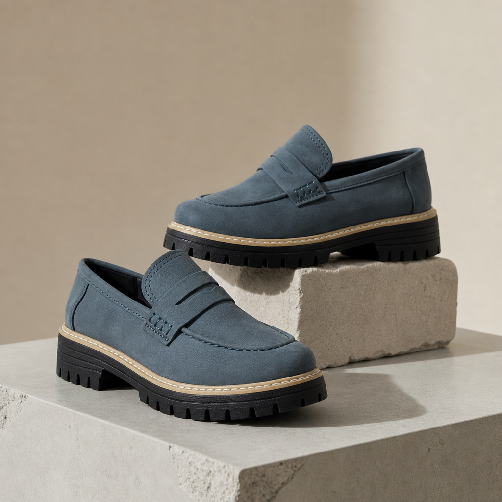 Orlando Orthopedic Loafers in Blue
