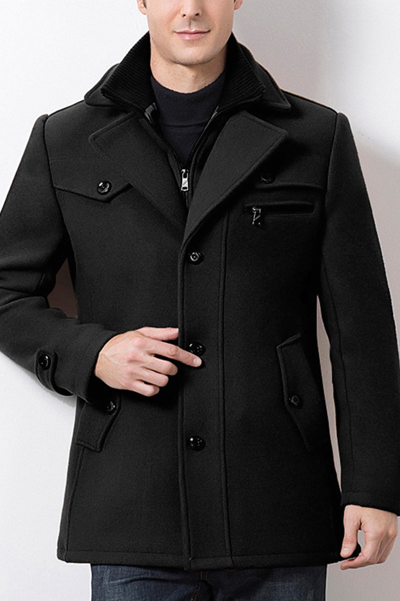 Valmont Wool Blend Long Sleeve Coat