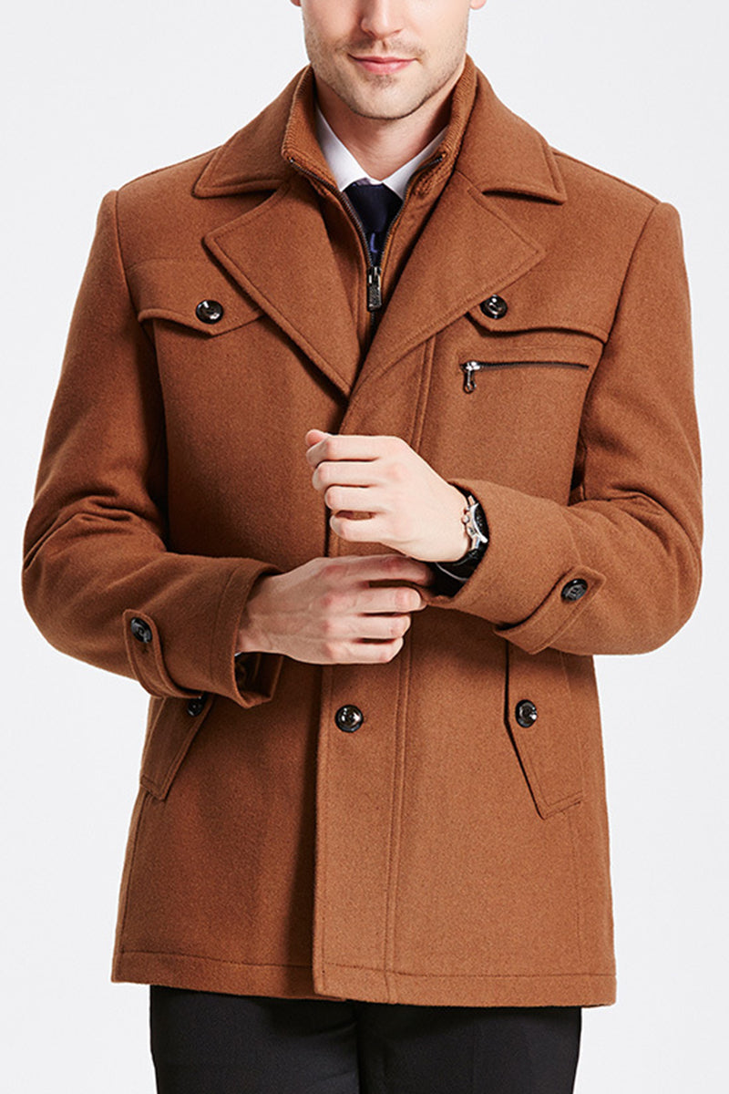 Valmont Wool Blend Long Sleeve Coat