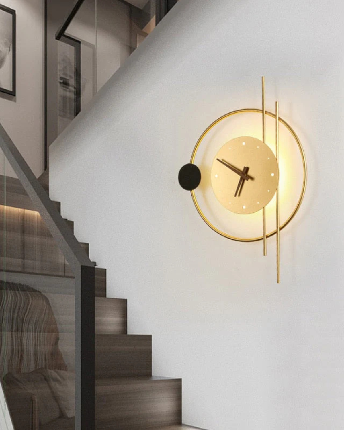Modern LED Wall Clock – Decorative Light-Up Timepiece
