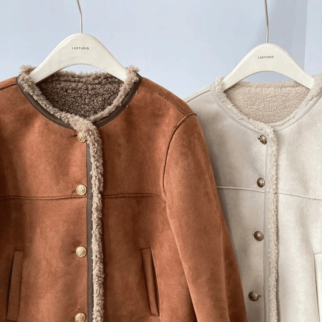 Thalia Suede Shearling Jacket