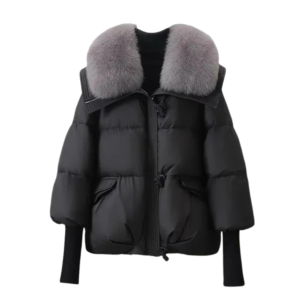 Elodie Faux Fur Collar Puffer Jacket