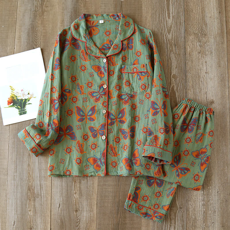 Maribel Butterfly Cotton Lounge Set
