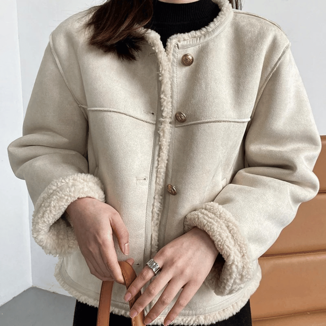Thalia Suede Shearling Jacket