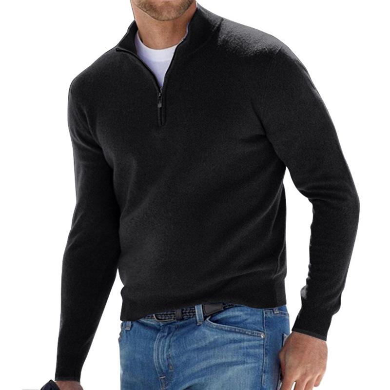Ethan Wool Zip-Up Sweater