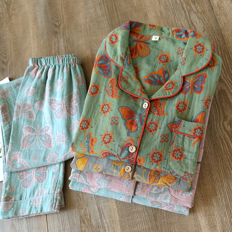 Maribel Butterfly Cotton Lounge Set