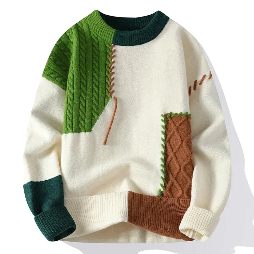 Montevino Patchwork Cashmere Sweater