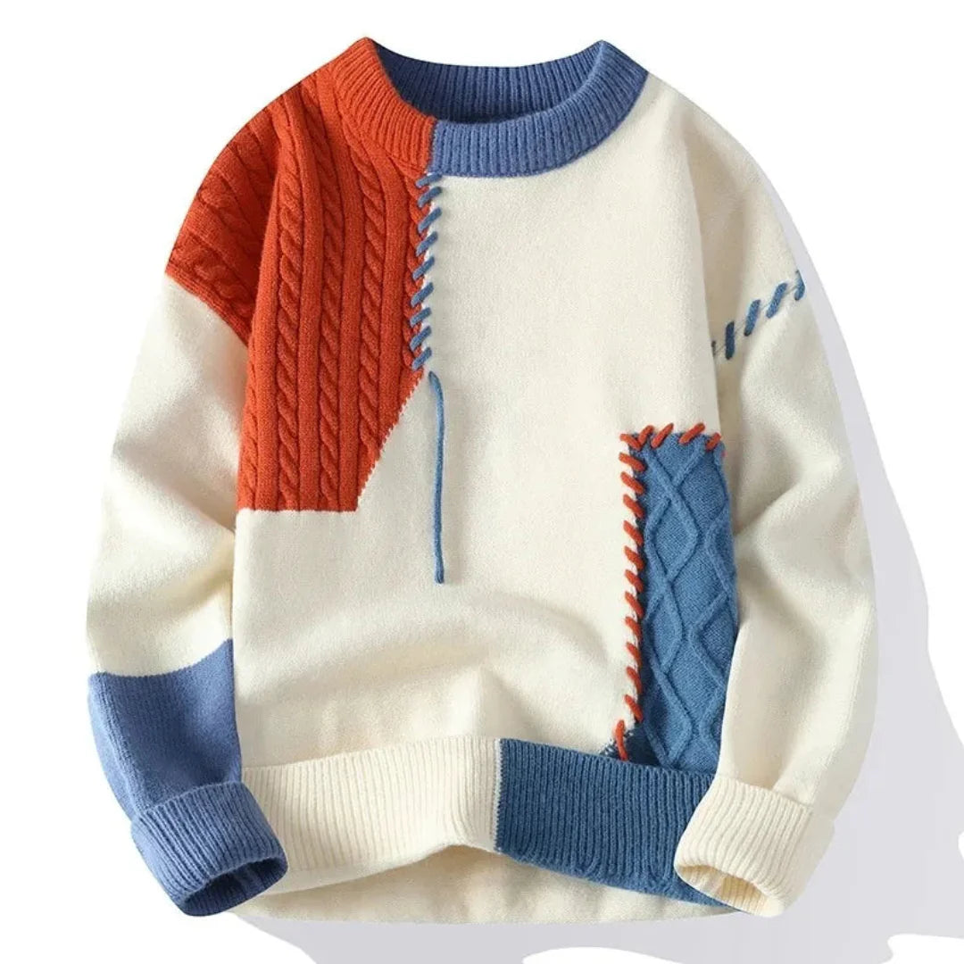 Montevino Patchwork Cashmere Sweater