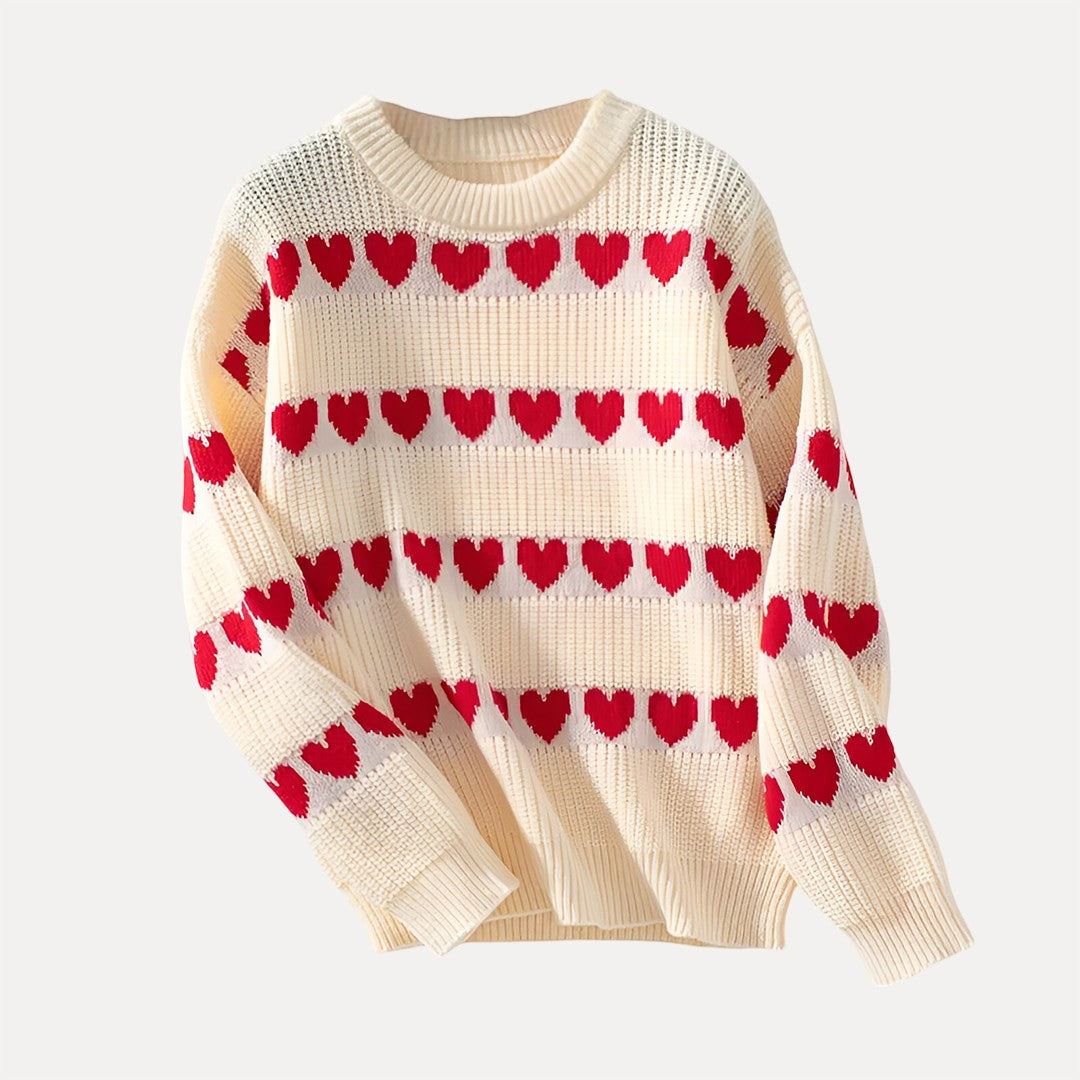 Mira Heart Knit Sweater