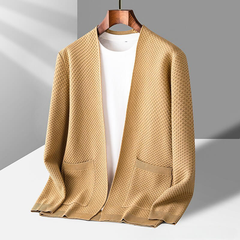 Valerio Honeycomb Knit Cardigan