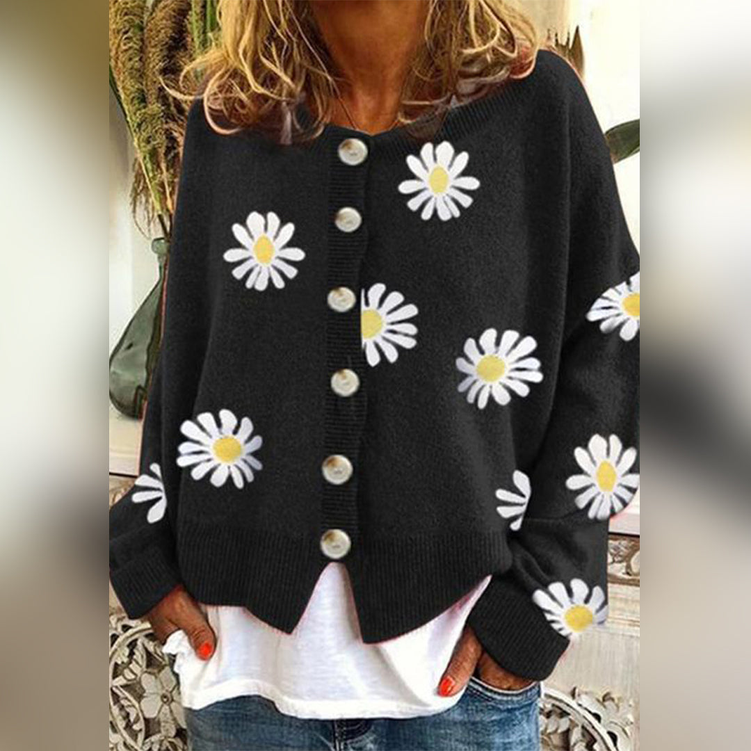 Florence Floral Knit Cardigan