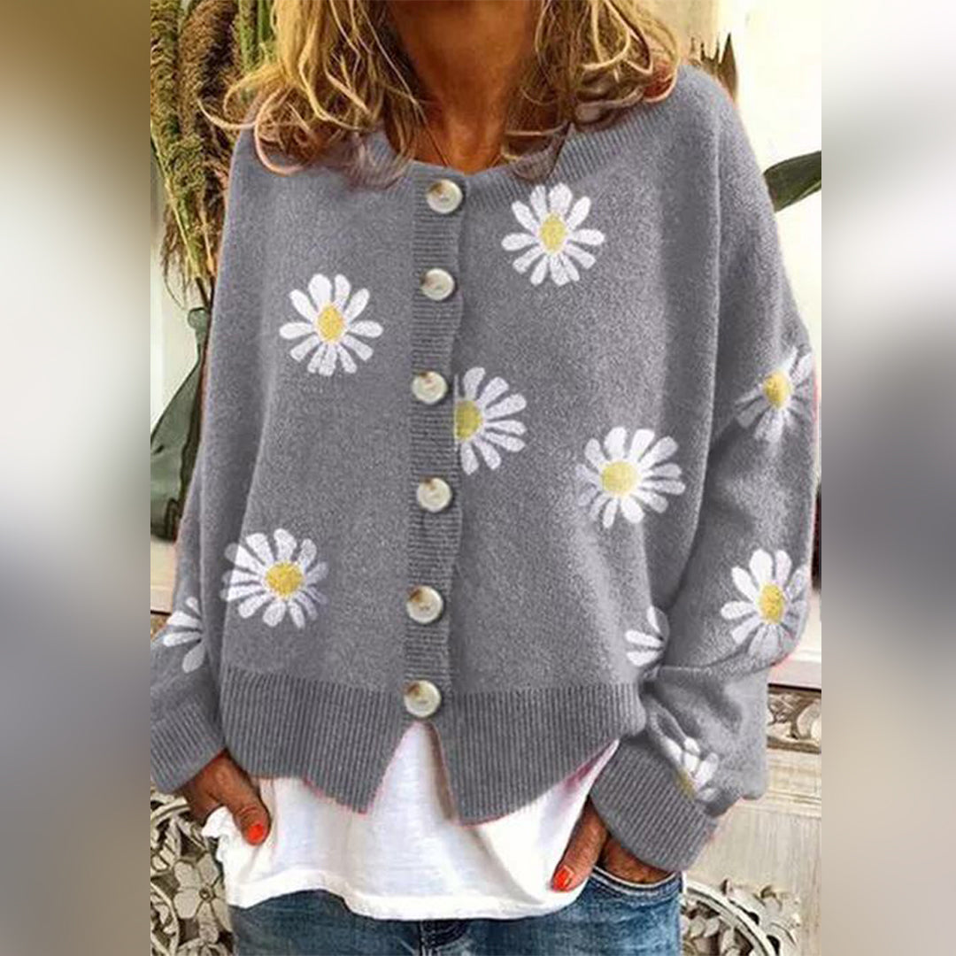 Florence Floral Knit Cardigan