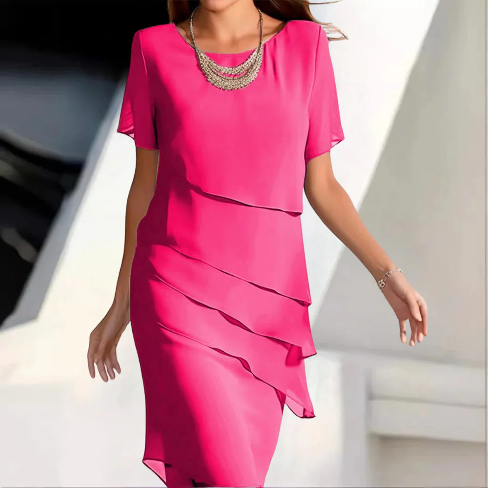 Malta Chiffon Midi Dress