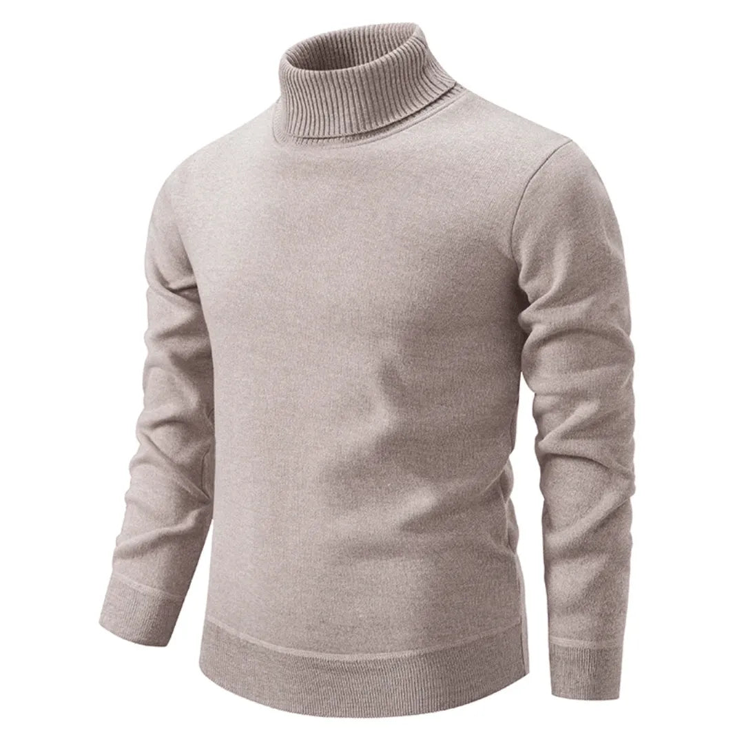 Brivano Wool Turtleneck Sweater