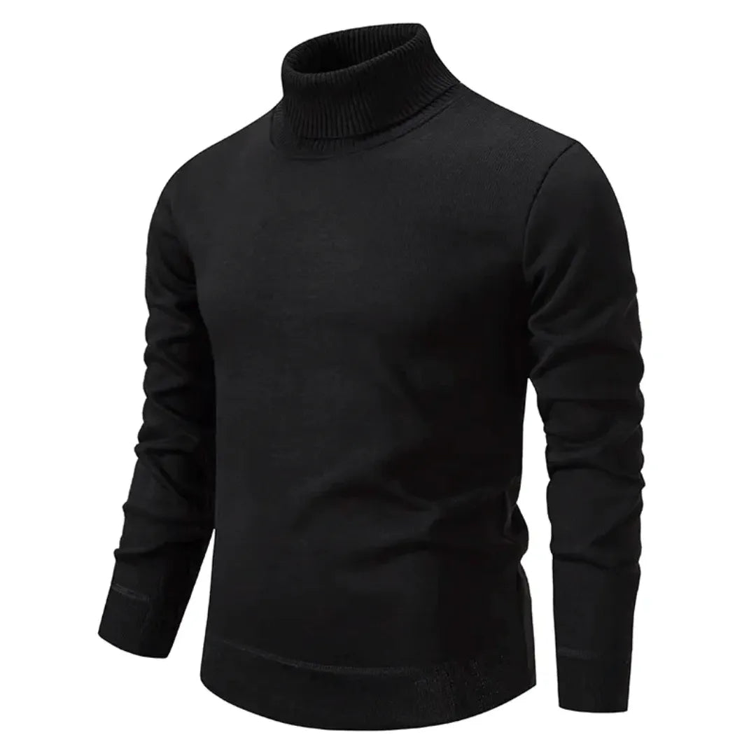 Brivano Wool Turtleneck Sweater