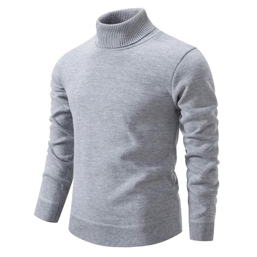 Brivano Wool Turtleneck Sweater
