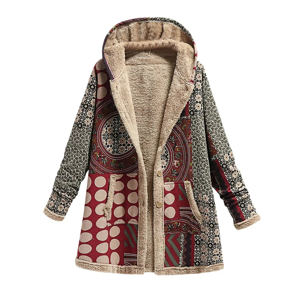 Marcelline Vintage Patchwork Overcoat