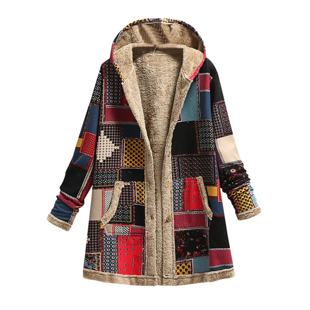 Marcelline Vintage Patchwork Overcoat