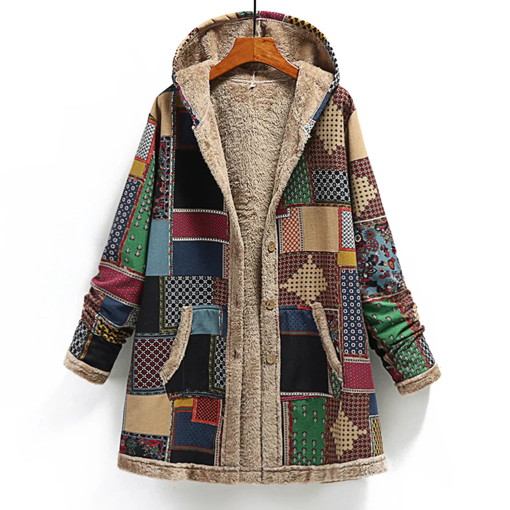 Marcelline Vintage Patchwork Overcoat