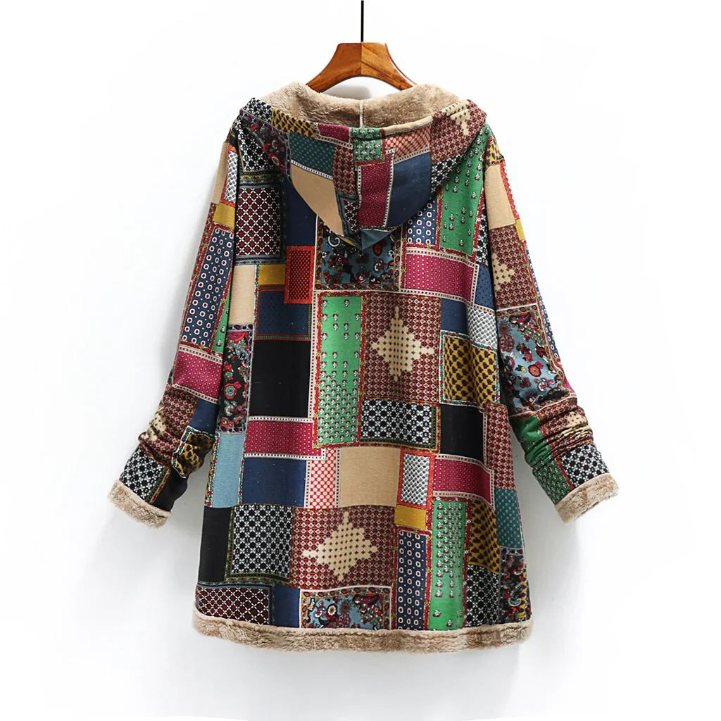 Marcelline Vintage Patchwork Overcoat