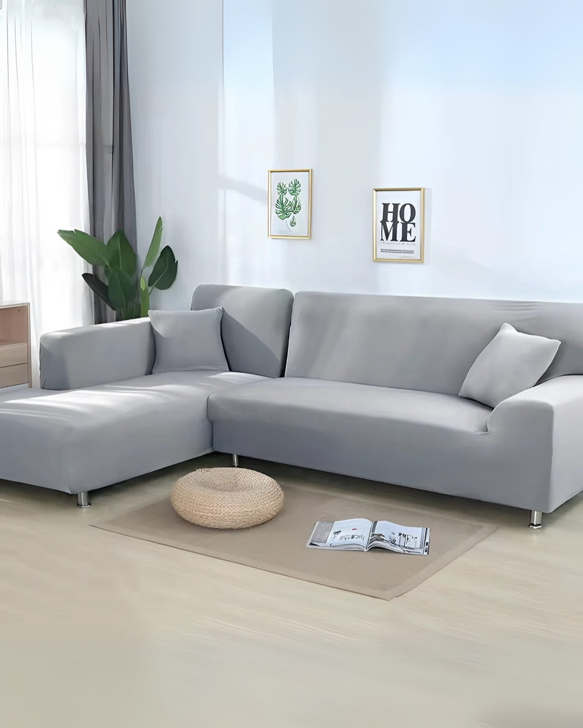 Corner Sofa Stretch Cover Set – Modern Fit