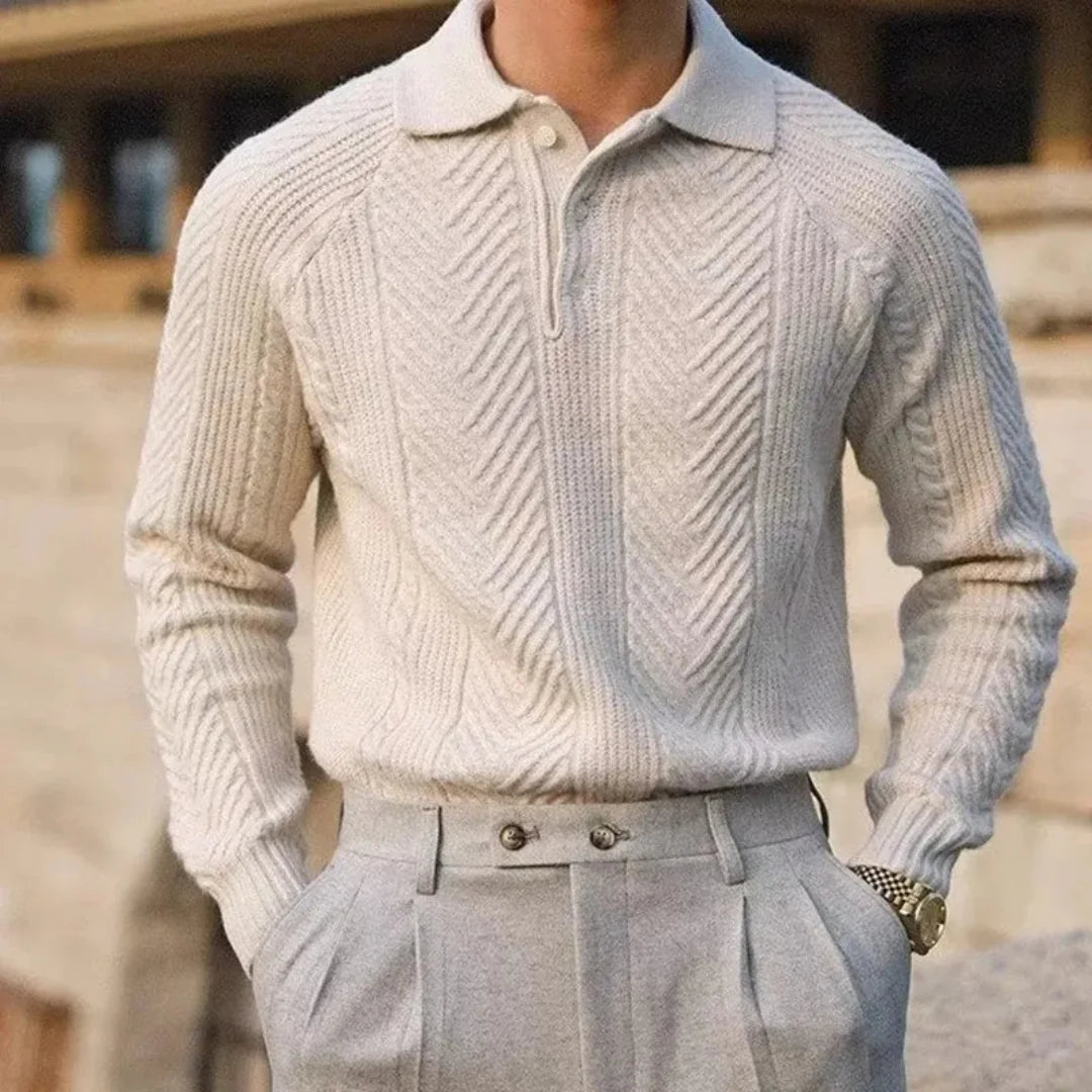 Vercelli Knitted Polo Sweater