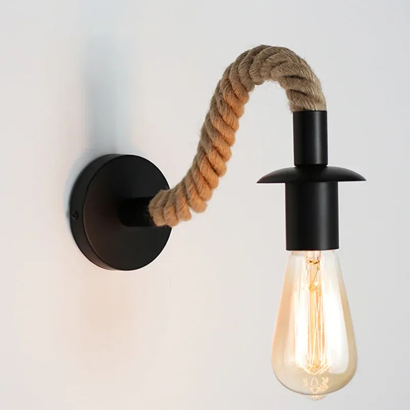 Vintage Rope Wall Lamp
