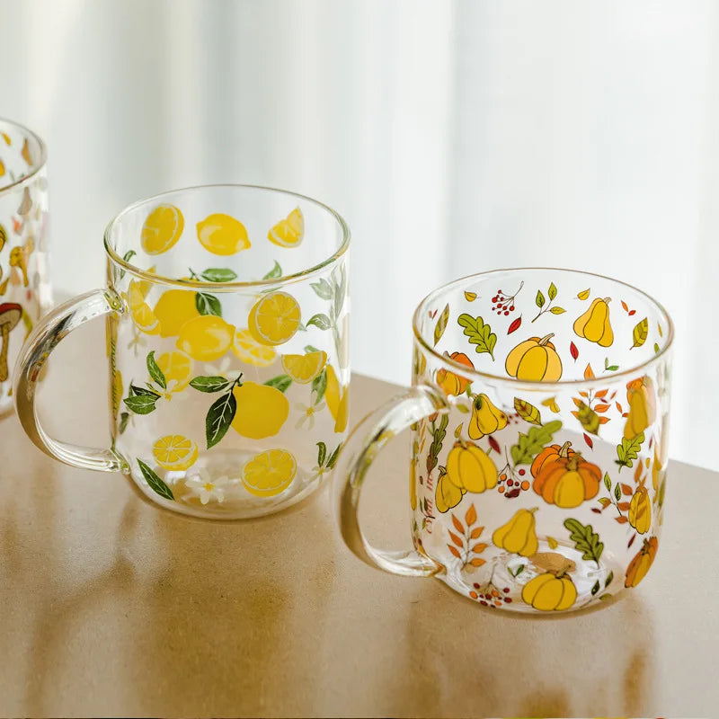Spring Orchard Glass Mugs