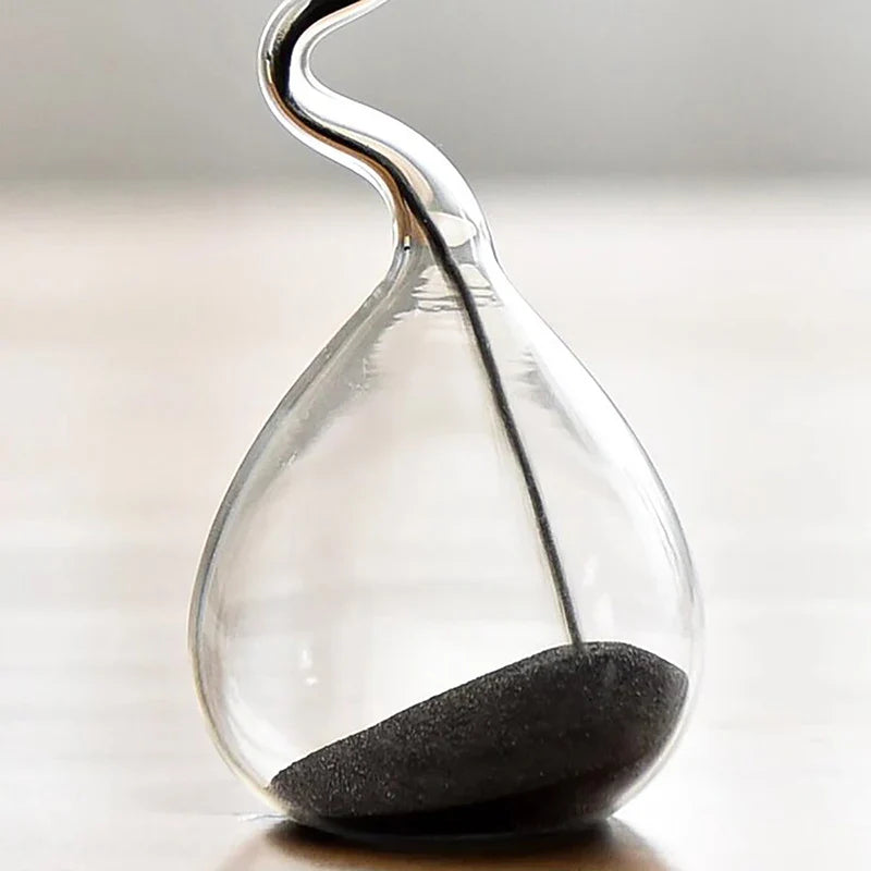 Modern Twisted Glass Hourglass Timer