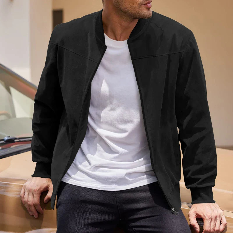 Harrison Suede Bomber Jacket